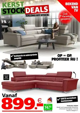 Seats and Sofas Hoeksalon VEGAS aanbieding
