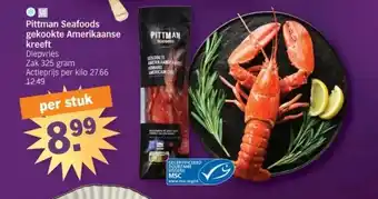 Pittman seafoods gekookte amerikaanse kreeft