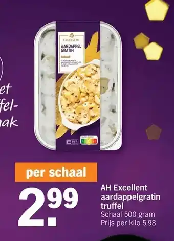 Albert Heijn Ah excellent aardappelgratin truffel aanbieding