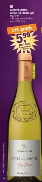 Albert Heijn Gabriel meffre côtes du rhône wit aanbieding