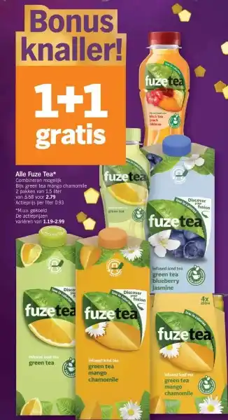 Albert Heijn Alle fuze tea aanbieding