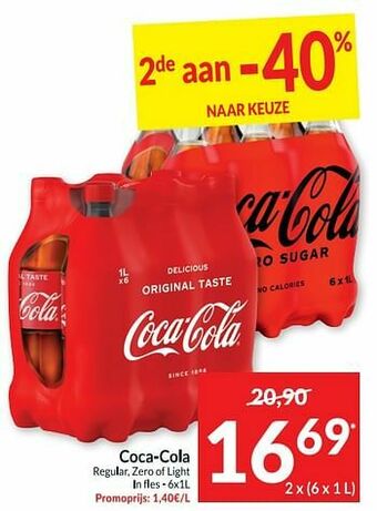 Intermarché Coca-cola regular, zero of light aanbieding