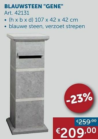 Zelfbouwmarkt Blauwsteen gene aanbieding