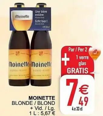 Cora Moinette blonde - blond aanbieding