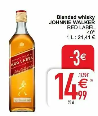 Blended whisky johnnie walker red label