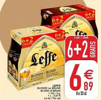 Cora Leffe blonde ou brune blond of bruin aanbieding