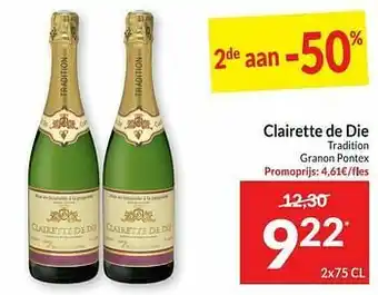 Intermarché Clairette de die tradition granon pontex aanbieding