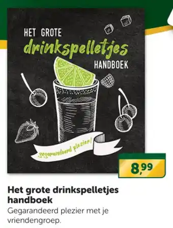 Boekenvoordeel Het grote drinkspelletjes handboek aanbieding