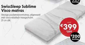 SwissSleep Sublime Visco matras