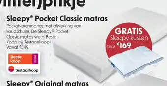 Sleepworld Sleepy Pocket Classic matras aanbieding