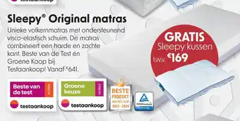 Sleepworld Sleepy Original matras aanbieding