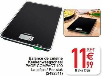 Cora Balance de cuisine keukenweegschaal page compact 100 aanbieding