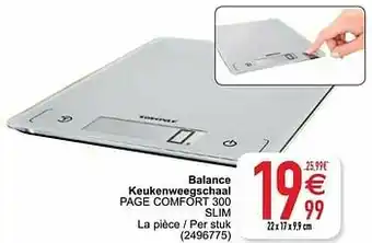 Balance keukenweegschaal page comfort 300 slim