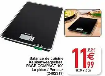 Cora Balance de cuisine keukenweegschaal page compact 100 aanbieding