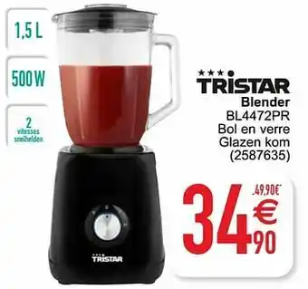 Cora Tristar blender bl4472pr aanbieding