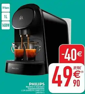 Cora Philips machine à expresso espressomachine l’or barista lm8012-10 aanbieding