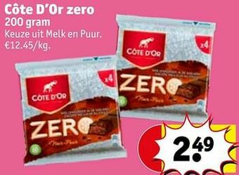 Kruidvat Côte d’or zero aanbieding