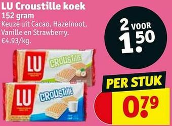 Kruidvat Lu croustille koek aanbieding