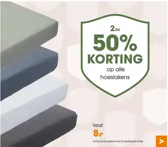 Kwantum Hoeslakens aanbieding