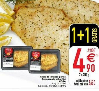 Cora Filets de limande panés gepaneerde scharfilet cora aanbieding
