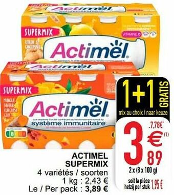 Cora Actimel supermix aanbieding