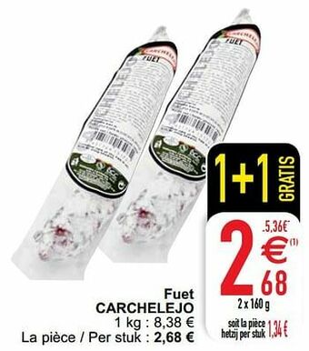 Cora Fuet carchelejo aanbieding