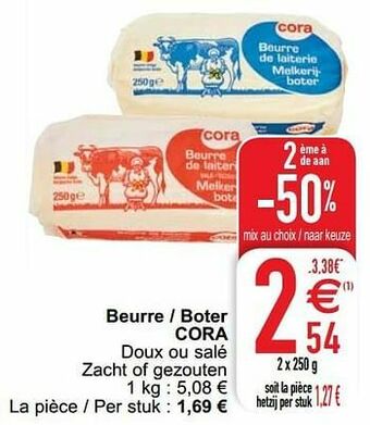 Cora Beurre - boter cora aanbieding