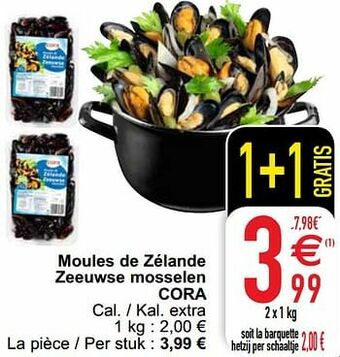 Cora Moules de zélande zeeuwse mosselen cora aanbieding