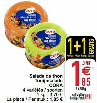 Cora Salade de thon tonijnsalade cora aanbieding