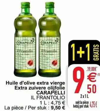 Cora Huile d`olive extra vierge extra zuivere olijfolie carapelli il frantolio aanbieding