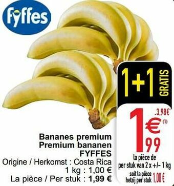 Cora Bananes premium premium bananen fyffes aanbieding