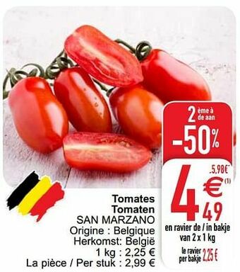 Cora Tomates tomaten san marzano aanbieding