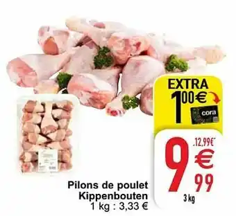 Cora Pilons de poulet kippenbouten aanbieding