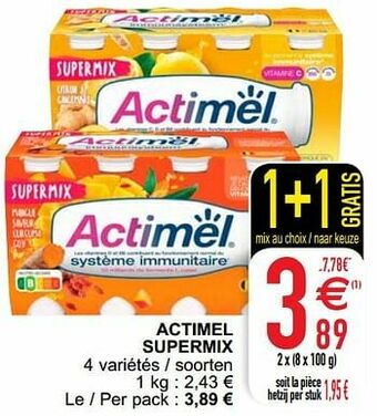 Cora Actimel supermix aanbieding