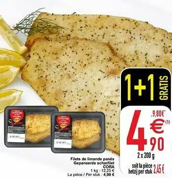 Cora Filets de limande panés gepaneerde scharfilet cora aanbieding