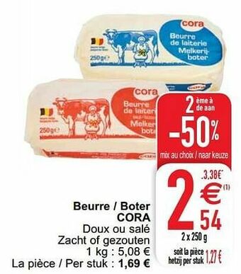 Cora Beurre - boter cora aanbieding