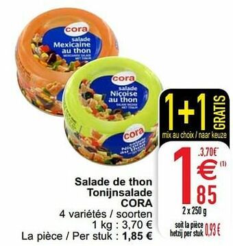 Cora Salade de thon tonijnsalade cora aanbieding