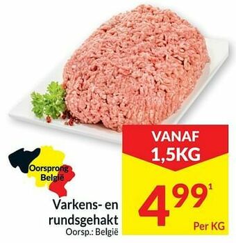Intermarché Varkens- en rundsgehakt aanbieding