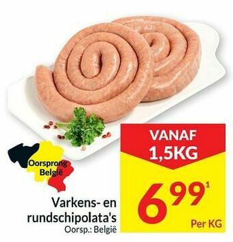 Intermarché Varkens- en rundschipolata`s aanbieding