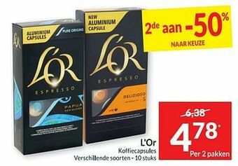 Intermarché L`or koffiecapsules aanbieding