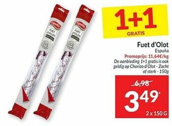 Intermarché Fuet d`olot espuna aanbieding