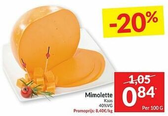Intermarché Mimolette kaas aanbieding