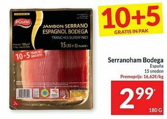 Intermarché Serranoham bodega espuna aanbieding