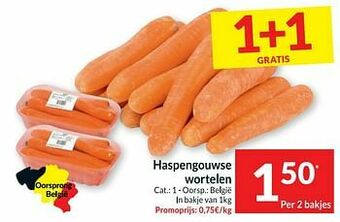 Intermarché Haspengouwse wortelen aanbieding