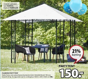 Jysk Faaborg Partytent aanbieding