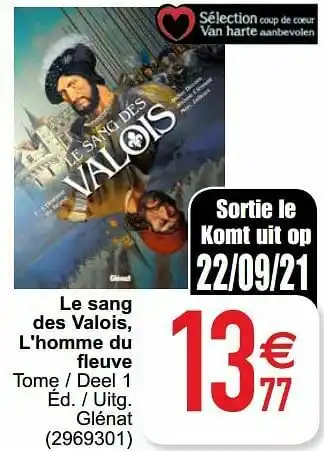 Cora Le sang des valois, l`homme du fleuve aanbieding