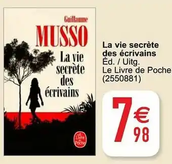 Cora La vie secrète des écrivains aanbieding