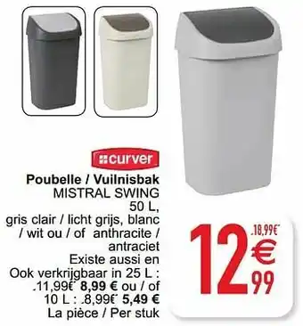 Cora Poubelle - vuilnisbak mistral swing aanbieding