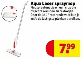 Kruidvat Aqua laser spraymop aanbieding