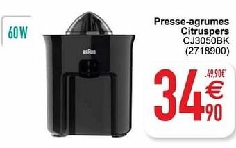 Cora Braun presse-agrumes citruspers cj3050bk aanbieding